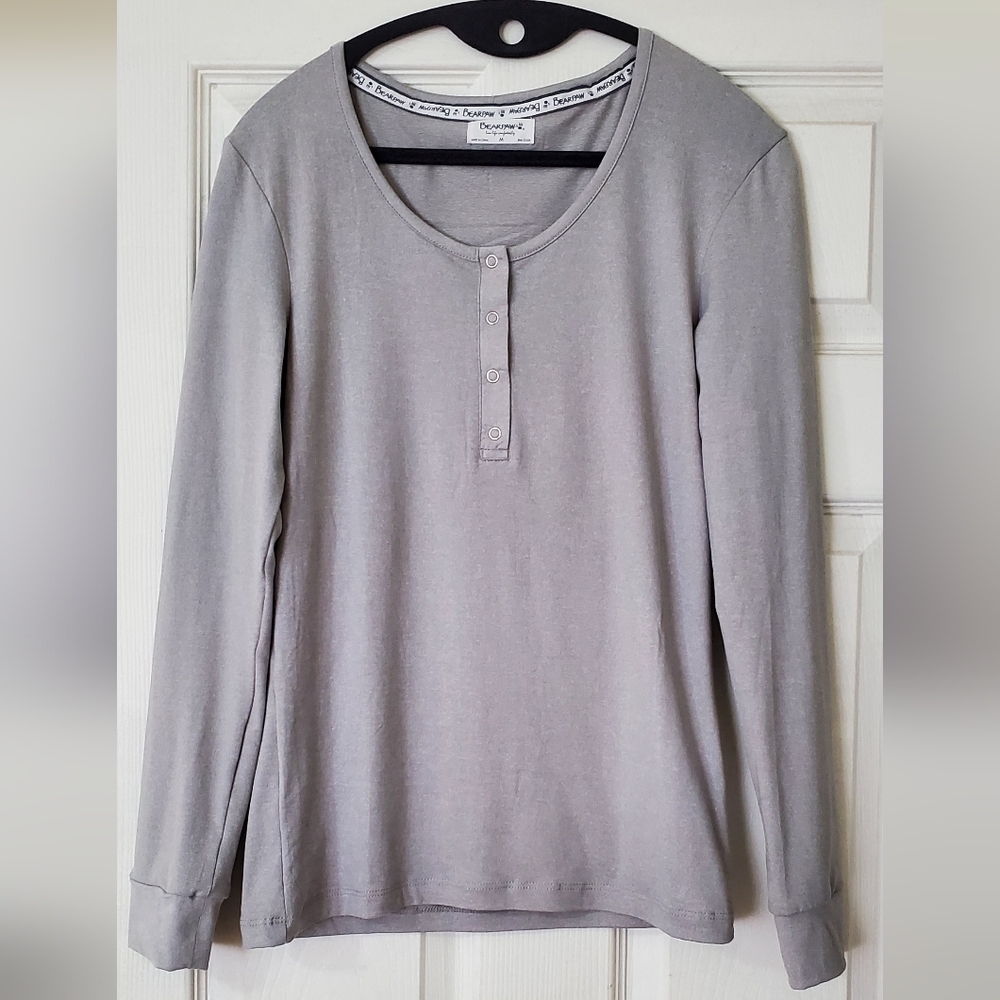 BEARPAW WOMEN'S NWOT Lounge Long Sleeves Top Soft Medium